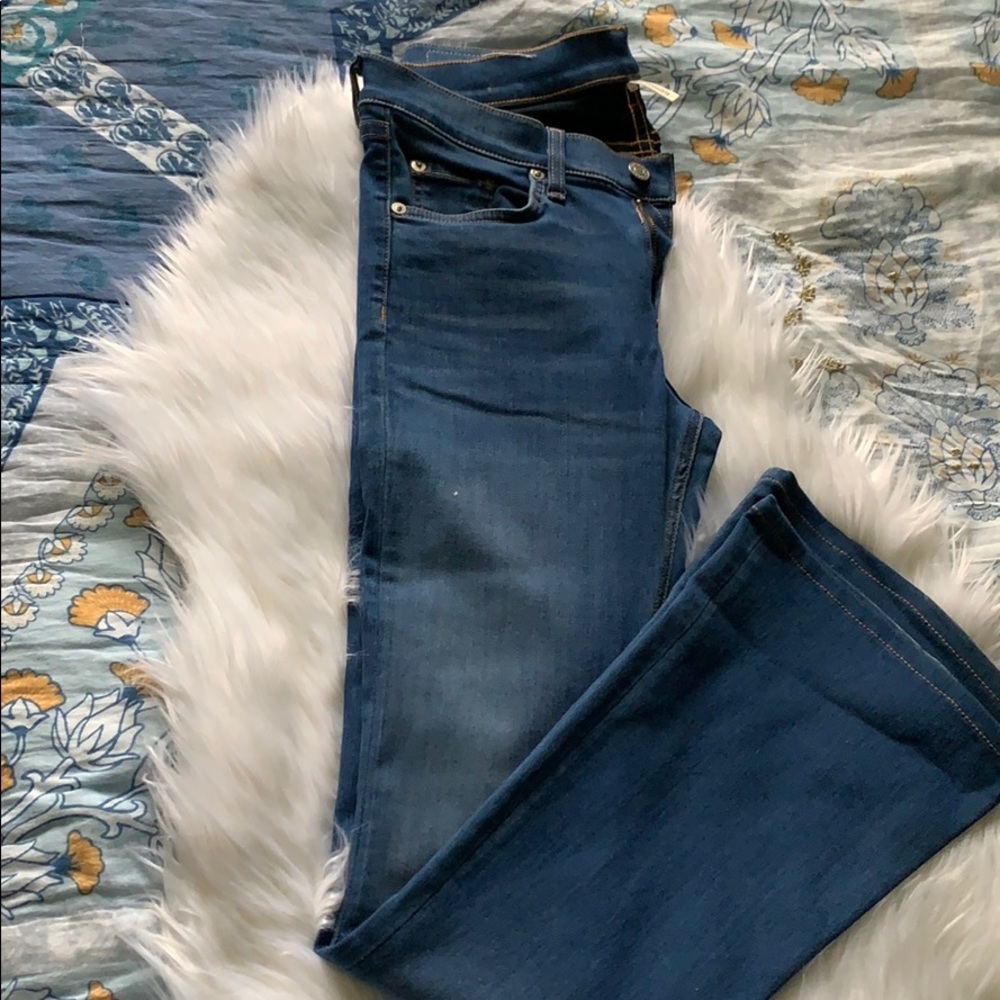 Brand new elephant bell rag and bone jeans